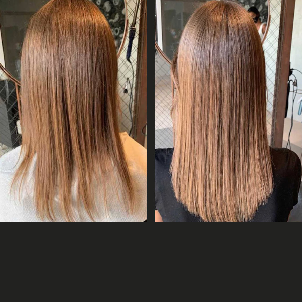 Extension castane Great Lenghts prima e dopo